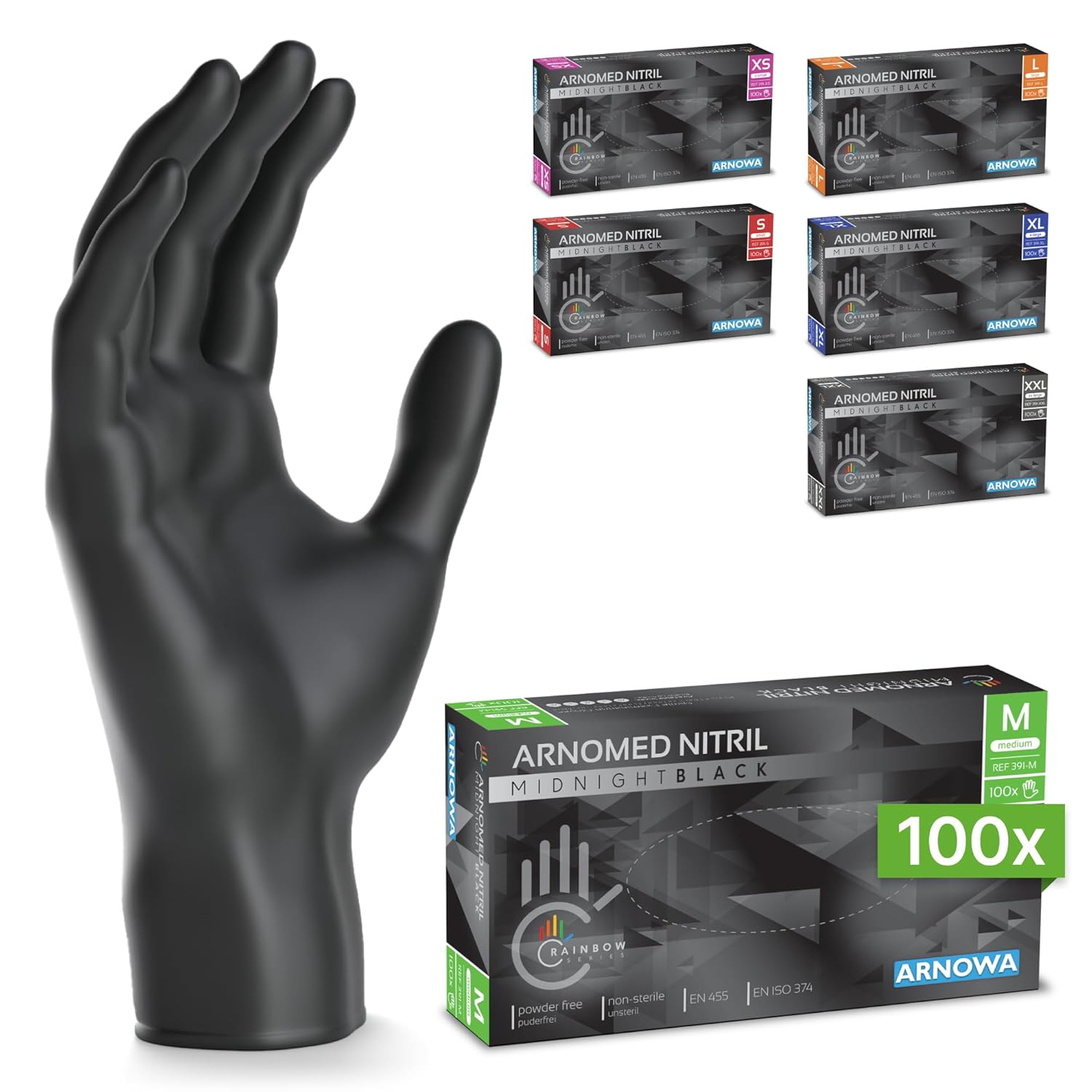 Vista del producto: ARNOMED · guantes de nitrilo