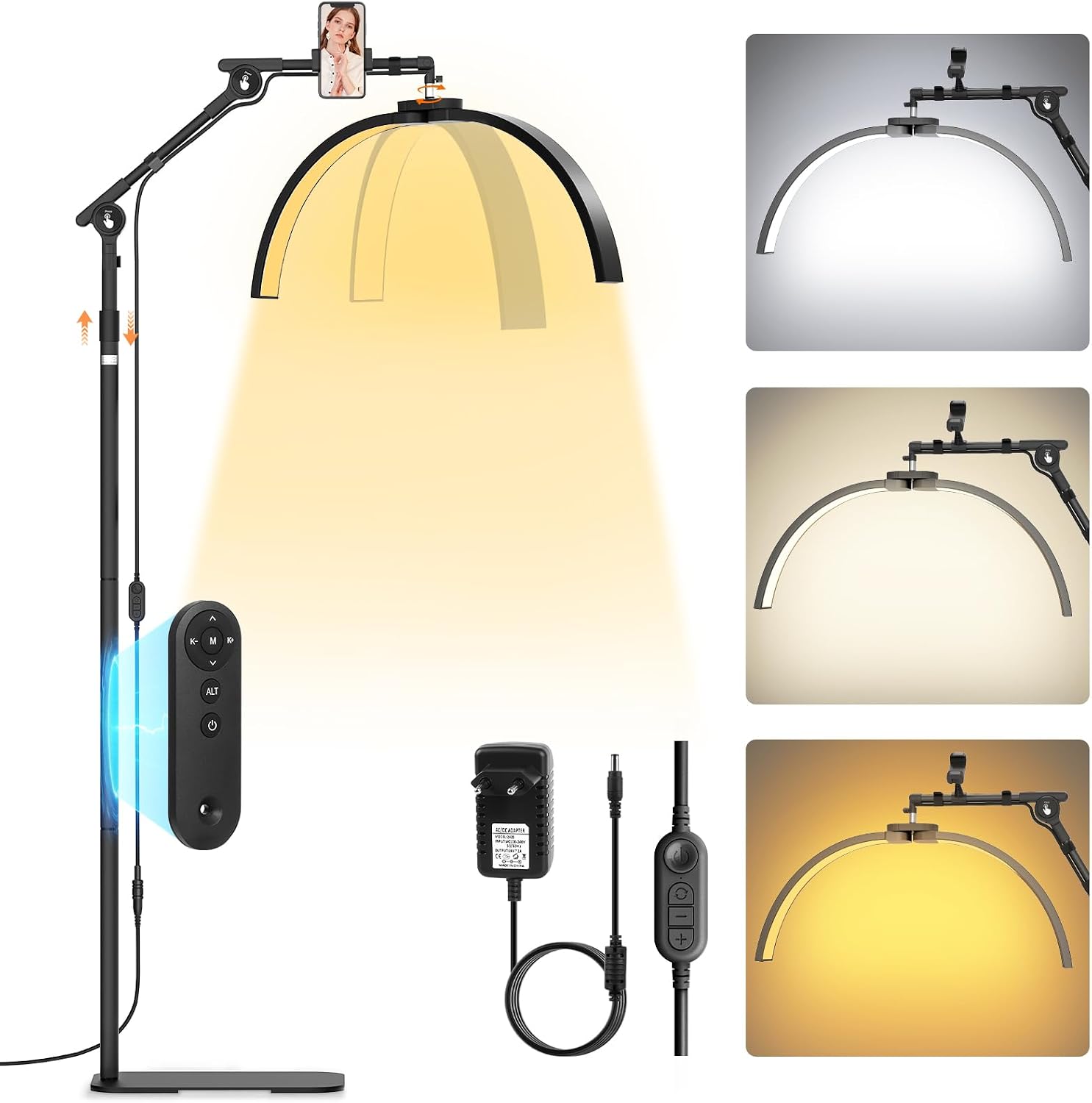 Product view: Adonafy · folding half-moon LED lamp