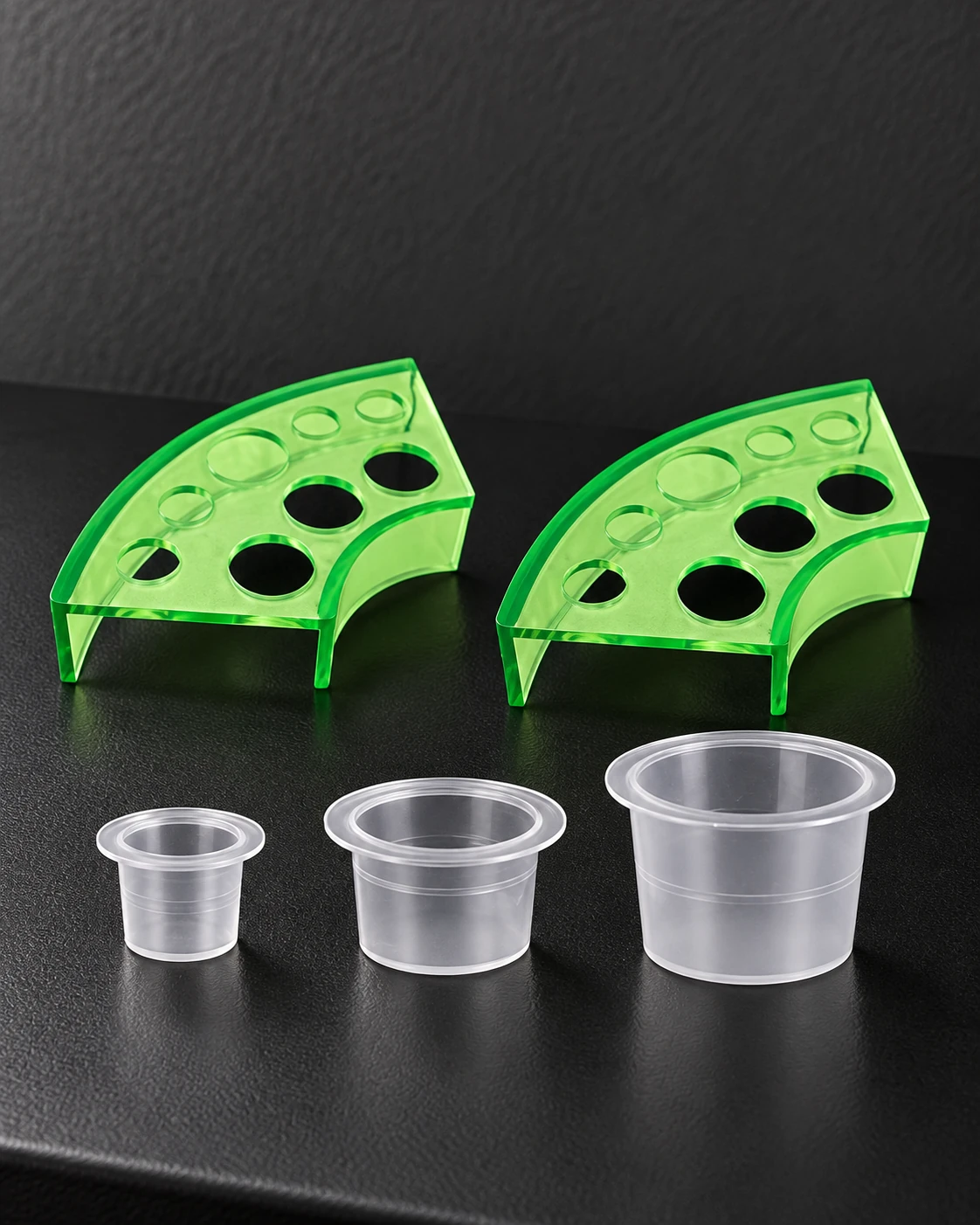 Moricher · 300 ink caps and two holders in a minimalist studio